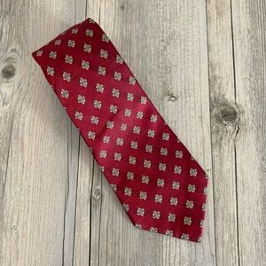 Patrick Francis Ireland Tie Mens Silk Woven Celtic Geometric Pattern